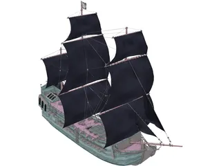 Black Pearl 3D Model preview