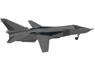 Sukhoi Su-24 Fencer 3D Model preview