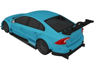 Volvo S60 STCC (2011) 3D Model preview