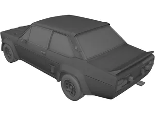 Fiat 131 Abarth 3D Model preview