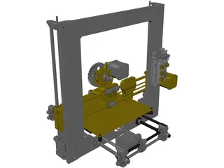 Prusa i3 3D Printer 3D Model preview