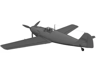 Messersmitt BF-109E 3D Model preview