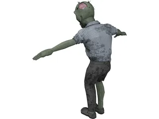Zombie Rig 3D Model preview