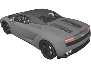Lamborghini Gallardo LP560-4 Spyder (2009) 3D Model preview