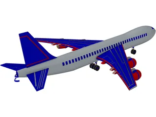 Boeing 737 3D Model preview