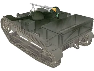 Renault UE Chenillette 3D Model preview