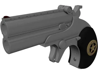Derringer Texas Ranger 3D Model preview