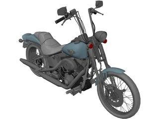 Harley-Davidson FXSTS Springer Softail 3D Model preview