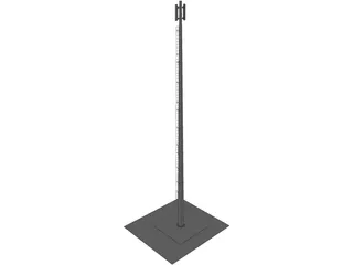 Cell Tower 24 Meters 3D Model preview