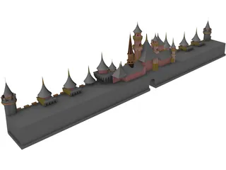 Disney World 3D Model preview