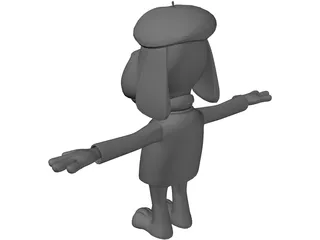 Bizoo Dog 3D Model preview