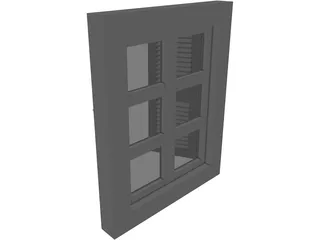 French Window 3D Model preview