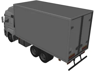 Mercedes-Benz Axor 3-Axle Cab 3D Model preview