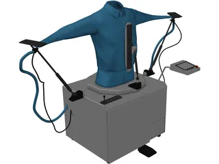 Ironing Mannequin 3D Model preview