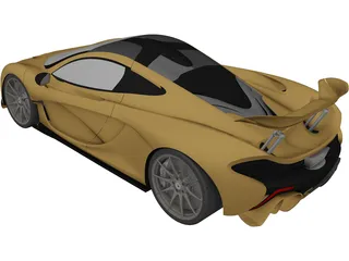 McLaren P1 (2014) 3D Model preview
