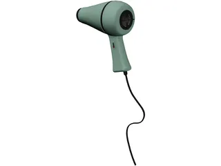 Hairdryer 3D Model preview