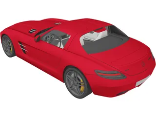 Mercedes-Benz SLS AMG (2011) 3D Model preview