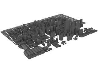 Philadelphia Downtown 3D Model preview