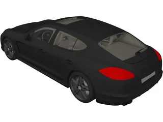 Porsche Panamera (2010) 3D Model preview