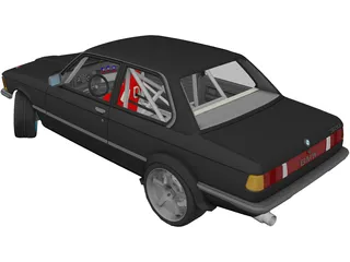 BMW E21 Drift Edition 3D Model preview