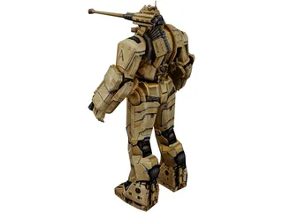 Ironman Hammer Drone Robot 3D Model preview