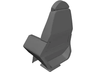 Executive Jet Seat 3D Model preview