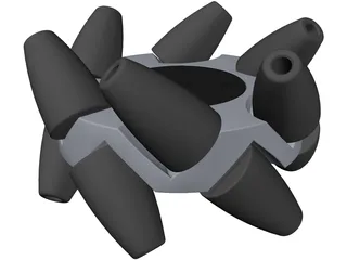 Mecanum Wheel 3D Model preview