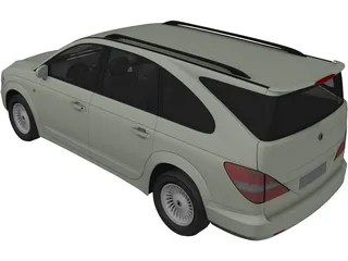SsangYong Rodius 3D Model preview