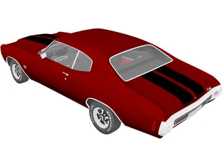 Chevrolet Chevelle SS (1970) 3D Model preview