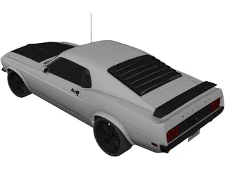 Ford Mustang Boss 302 (1969) 3D Model preview