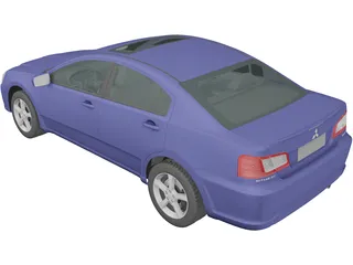 Mitsubishi Galant (2009) 3D Model preview