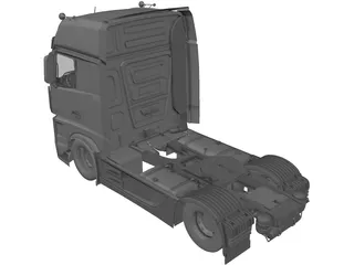 Mercedes-Benz Actros 3D Model preview
