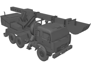 Kamaz AHTEN 3D Model preview