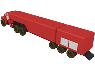 Kraz-6443 3D Model preview
