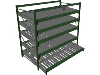 Dinamic Shelves for Picking Lines 3D Model preview