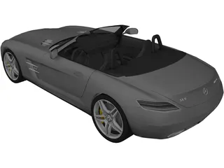 Mercedes-Benz SLS AMG Roadster (2012) 3D Model preview
