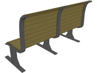 Bench 3D Model preview