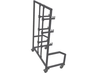 Fixture Rack 3D Model preview