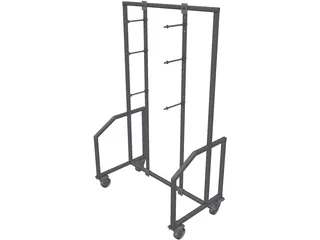 Fixture Shelve Rack 3D Model preview