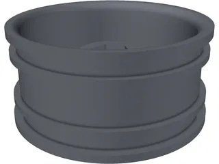 RC Buggy Wheel 3D Model preview