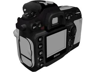 Nikon D200 3D Model preview