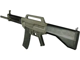 USAS-12 Automatic Shotgun 3D Model preview