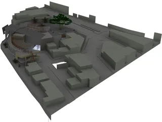 Cultural Center 3D Model preview