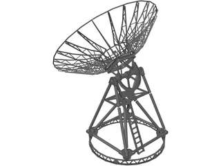 Satellite Dish 3D Model preview