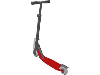 Childs Folding Scooter 3D Model preview