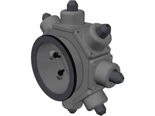 Turning Center Turret 3D Model preview