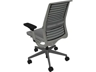 Office Chair 3D Model preview