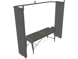 Massage Table 3D Model preview
