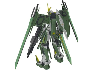 Gundam Dynames Third 3D Model preview