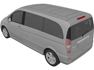 Mercedes-Benz Viano (2010) 3D Model preview